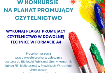 Konkurs promujący czytelnictwo w Bibliotece Publicznej Gminy Komorniki